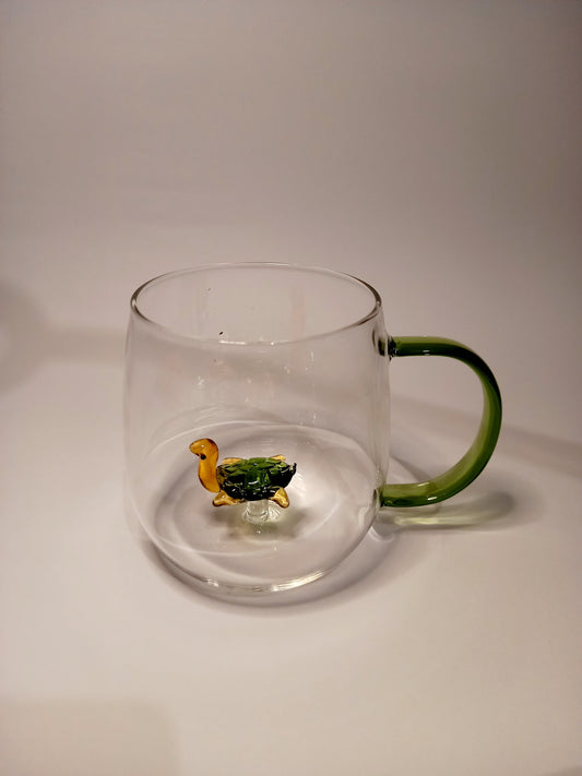 Taza vidrio diseno animales