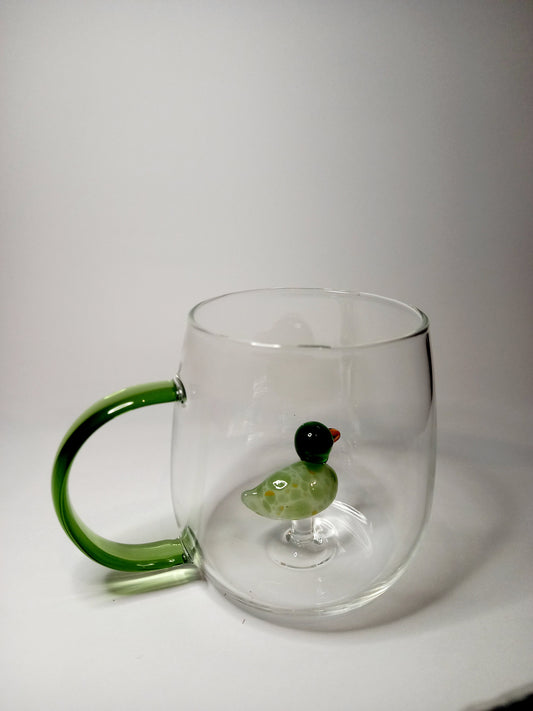 Taza vidrio diseno animales